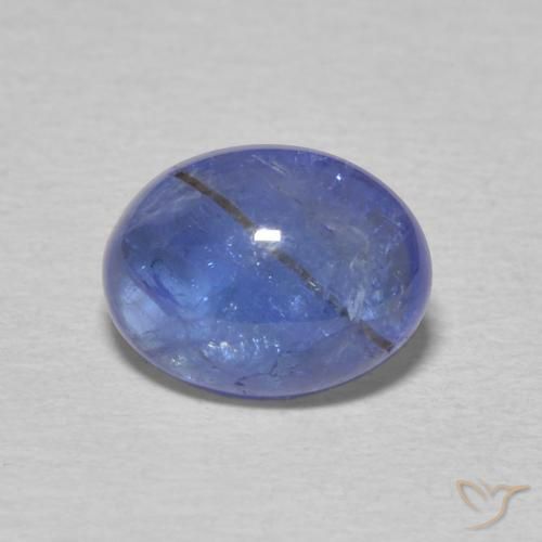 2.08ct 天然 深紫蓝 坦桑黝帘石, 椭圆形, 透明