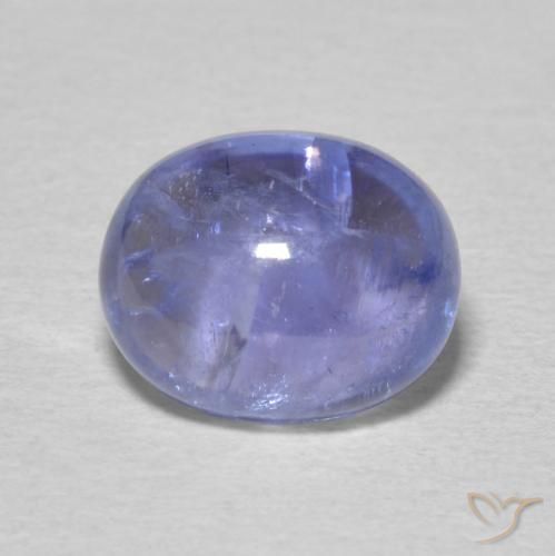 3.78ct 天然 紫罗兰蓝色 坦桑黝帘石, 椭圆形, 透明