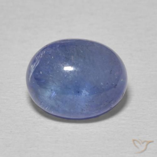 4.08ct 天然 淡蓝色 坦桑黝帘石, 椭圆形, 透明