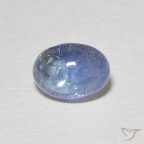 1.54ct 天然 浅紫蓝色 坦桑黝帘石, 椭圆形, 透明