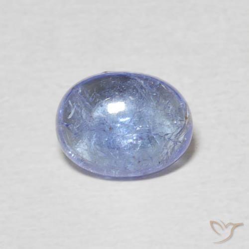 1.53ct 天然 淡紫蓝色 坦桑黝帘石, 椭圆形, 透明
