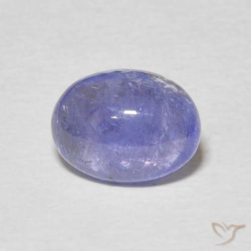 2.10ct 天然 深紫蓝色 坦桑黝帘石, 椭圆形, 透明