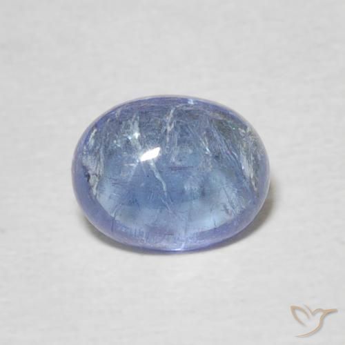 1.65ct 天然 浅紫蓝色 坦桑黝帘石, 椭圆形, 透明