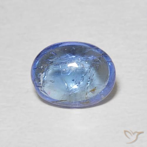 1.33克拉天然坦桑黝帘石，椭圆形，透明