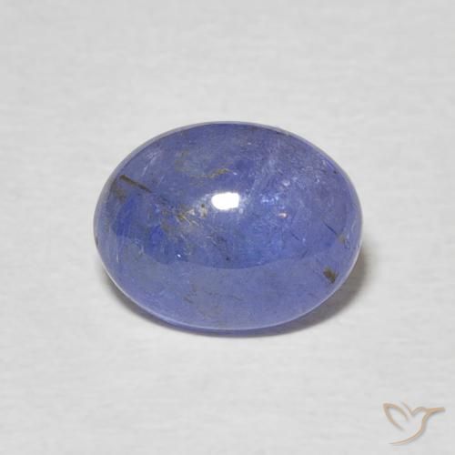 2.39ct 天然 深紫蓝色 坦桑黝帘石, 椭圆形, 半透明