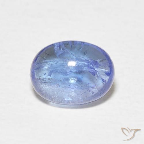 1.63ct 天然 浅蓝色 坦桑黝帘石, 椭圆形, 透明
