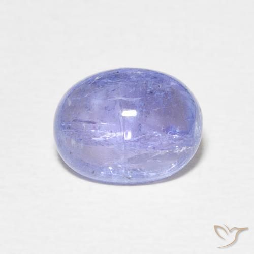 2.46ct 天然 深紫蓝色 坦桑黝帘石, 椭圆形, 透明