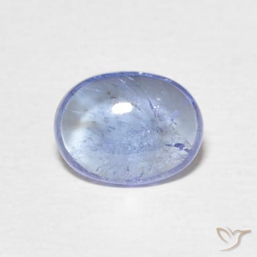 1.29ct 天然 淡蓝色 坦桑黝帘石, 椭圆形, 透明