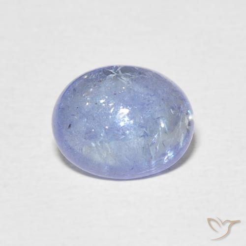 3.48ct 天然 淡蓝色 坦桑黝帘石, 椭圆形, 透明