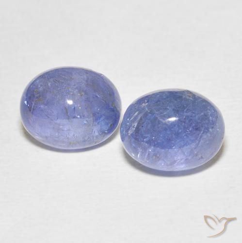 8.48天然坦桑石，椭圆形切割，10.2×8毫米，透明