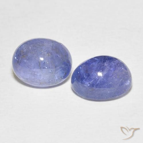 8.48天然坦桑石，椭圆形切割，10.2×8毫米，透明