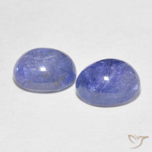 8.48天然坦桑石，椭圆形切割，10.2×8毫米，透明