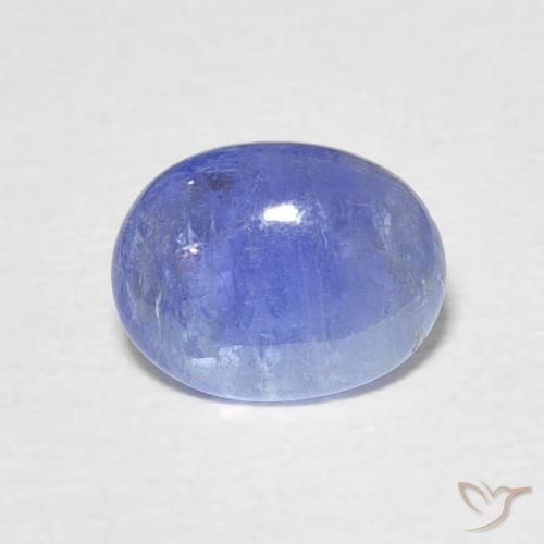 1.69ct 天然 深蓝色 坦桑黝帘石, 椭圆形, 半透明