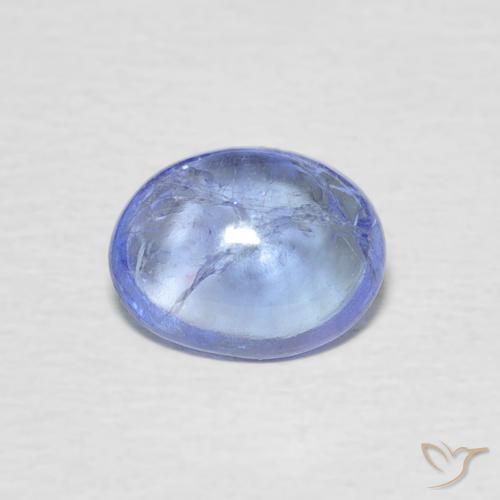 1.39ct 天然 淡紫蓝色 坦桑黝帘石, 椭圆形, 透明