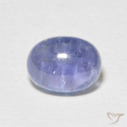3.01ct 天然 淡紫蓝色 坦桑黝帘石, 椭圆形, 透明