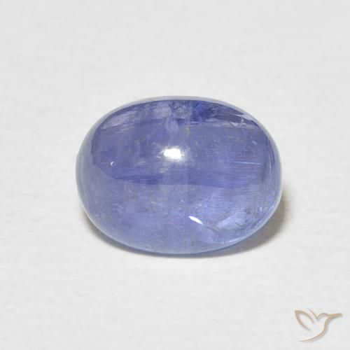 3.87ct 天然 深蓝色 坦桑黝帘石, 椭圆形, 半透明