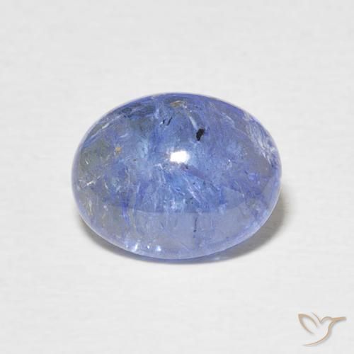 3.02ct 天然 深蓝色 坦桑黝帘石, 椭圆形, 透明