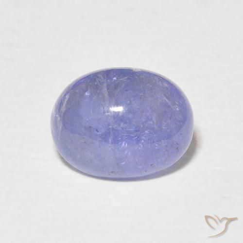 2.50ct 天然 深紫蓝色 坦桑黝帘石, 椭圆形, 半透明