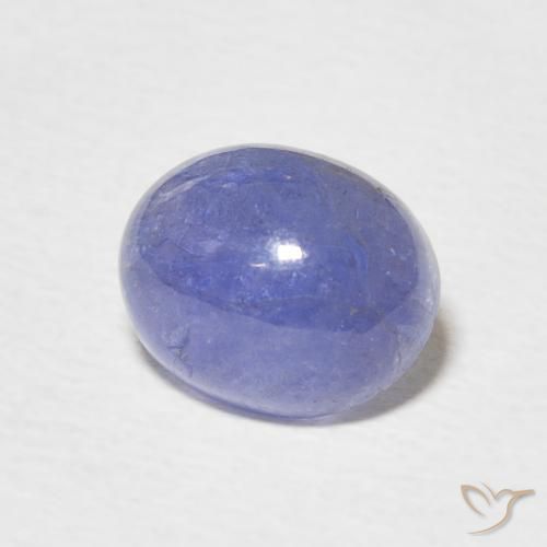 2.81克拉天然坦桑黝帘石，椭圆形，半透明