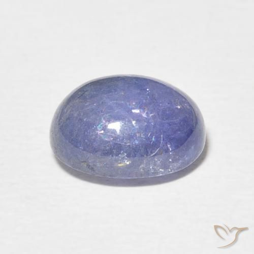 3.89克拉天然坦桑黝帘石，椭圆形，半透明