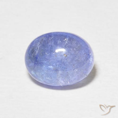 3.07ct 天然 紫罗兰蓝色 坦桑黝帘石, 椭圆形, 透明