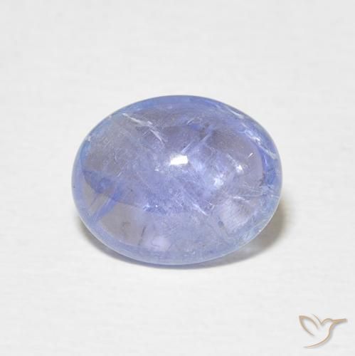 3.01ct 天然 淡紫蓝色 坦桑黝帘石, 椭圆形, 透明
