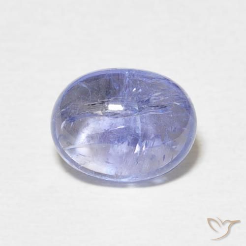 2.83ct 天然 浅紫蓝色 坦桑黝帘石, 椭圆形, 透明