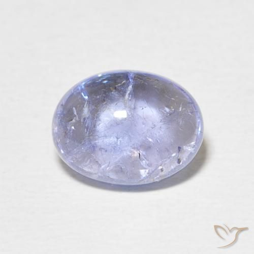 3.51ct 天然 淡紫蓝色 坦桑黝帘石, 椭圆形, 透明