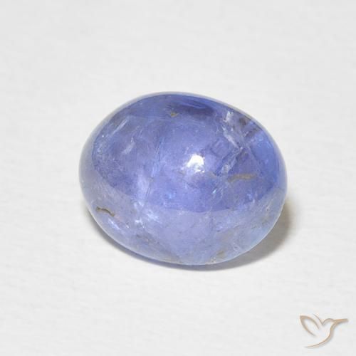 3.69克拉天然坦桑黝帘石，椭圆形，透明