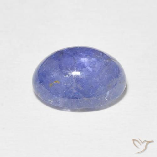 3.69克拉天然坦桑黝帘石，椭圆形，透明