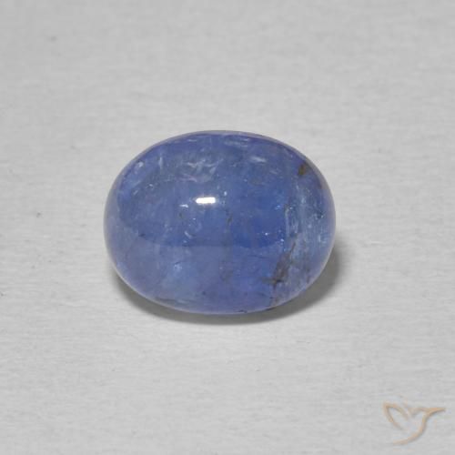 2.86克拉天然坦桑黝帘石，椭圆形，半透明