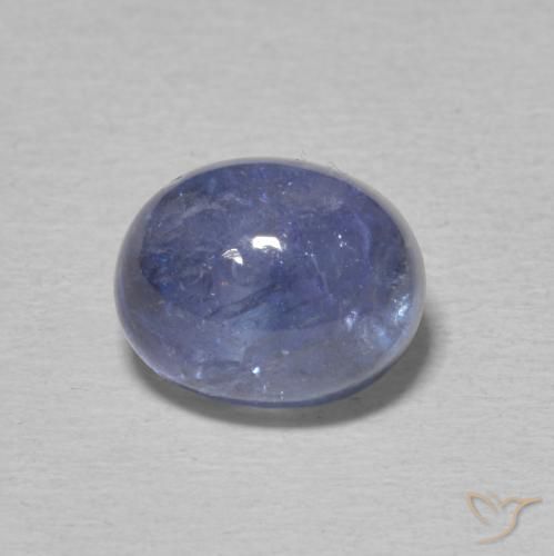 5.08ct 天然 紫罗兰蓝色 坦桑黝帘石, 椭圆形, 透明