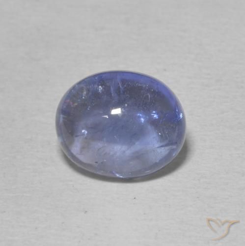 3.73ct 天然 深紫蓝色 坦桑黝帘石, 椭圆形, 透明