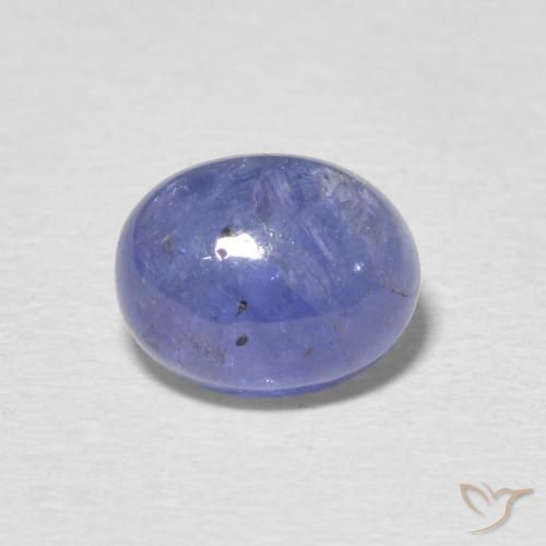 3.23ct 天然 深紫蓝色 坦桑黝帘石, 椭圆形, 半透明