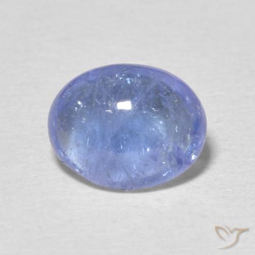 2.89ct 天然 淡紫蓝色 坦桑黝帘石, 椭圆形, 透明