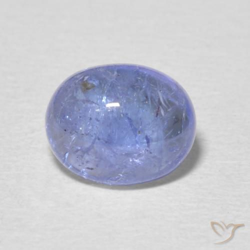2.46ct 天然 淡蓝色 坦桑黝帘石, 椭圆形, 透明