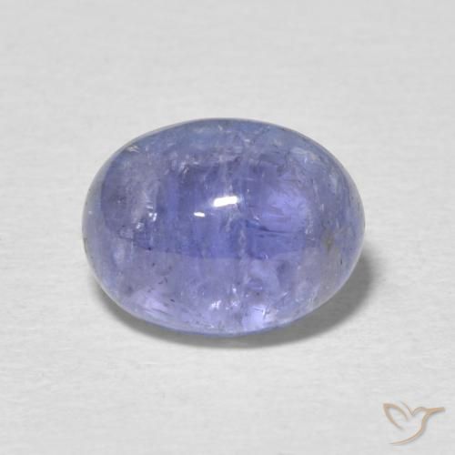 3.59ct 天然 深紫蓝色 坦桑黝帘石, 椭圆形, 透明