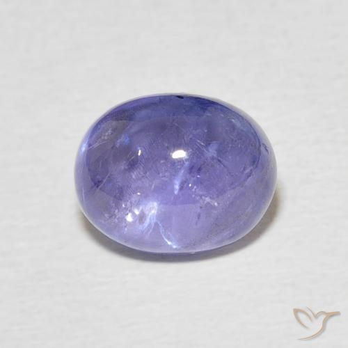 3.22ct 天然 深紫蓝色 坦桑黝帘石, 椭圆形, 透明