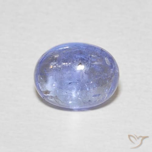 2.50ct 天然 淡紫蓝色 坦桑黝帘石, 椭圆形, 透明