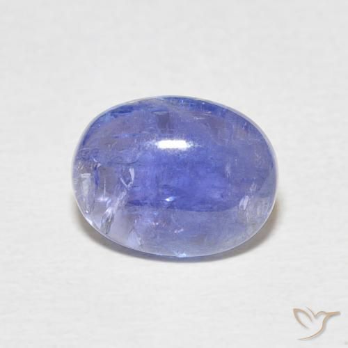 2.88ct 天然 深紫蓝色 坦桑黝帘石, 椭圆形, 透明
