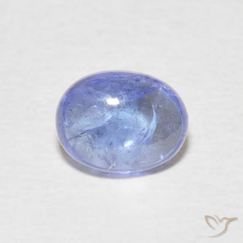 1.57ct 天然 深蓝色 坦桑黝帘石, 椭圆形, 透明