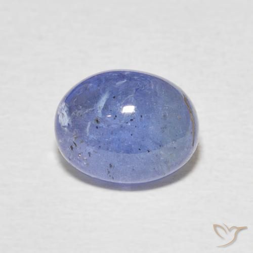 3.21ct 天然 深紫蓝色 坦桑黝帘石, 椭圆形, 半透明