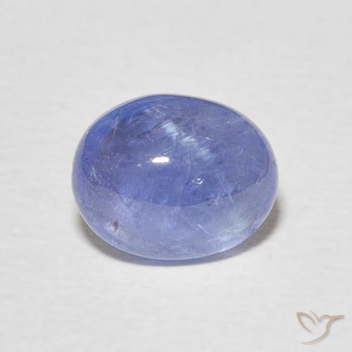 3.56ct 天然 深紫蓝色 坦桑黝帘石, 椭圆形, 透明