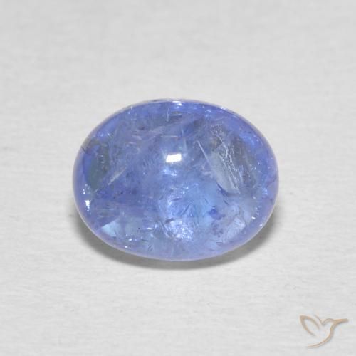 2.86ct 天然 浅蓝色 坦桑黝帘石, 椭圆形, 透明