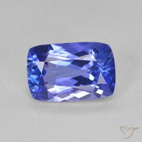 2.19ct 天然 深紫蓝色 坦桑黝帘石, 软垫, VVS