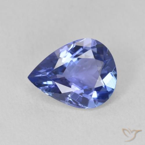 1.72ct 天然 紫罗兰蓝色 坦桑黝帘石, 梨形, VVS