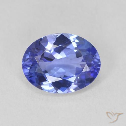 1.88ct 天然 蓝色 坦桑黝帘石, 椭圆形, VVS