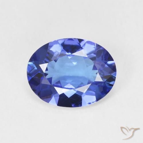1.66ct 天然 中号海军蓝 坦桑黝帘石, 椭圆形, VVS