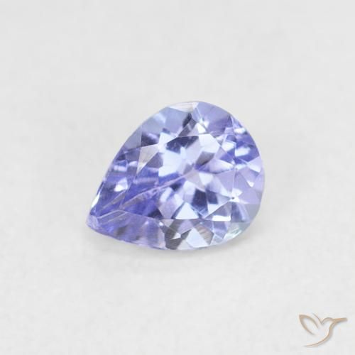 0.35ct 天然 紫罗兰蓝色 坦桑黝帘石, 梨形, VVS-VS