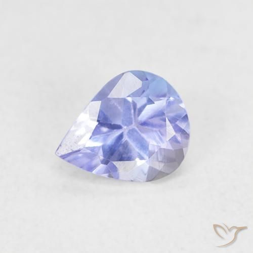 0.38ct 天然 紫罗兰蓝色 坦桑黝帘石, 梨形, VVS-VS